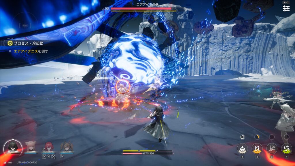 序盤その1:チュートリアルで戦闘の型を覚える。切り替えとスキル回しが要